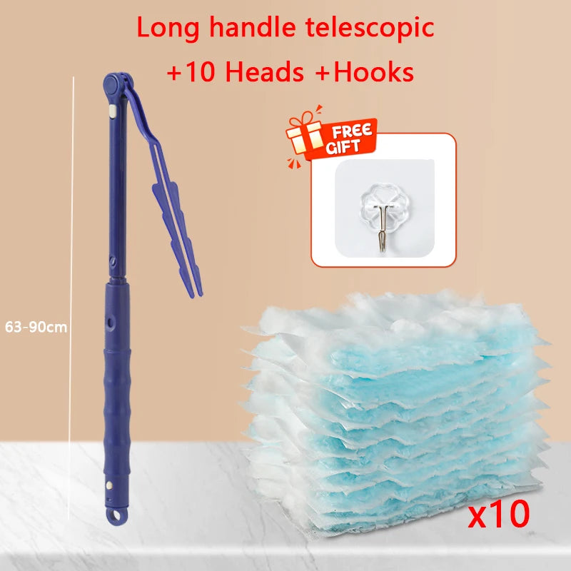 Disposable Dusters With Replace Heads Refills Bulk Duster Brush For Cleaning Home Office Blinds Car Surface Duster Cleaning Tool