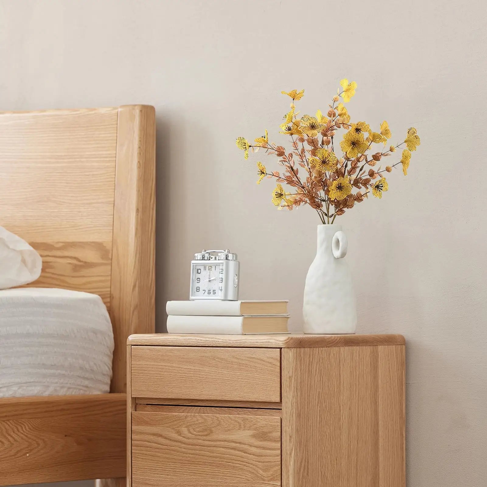 Dried Flower Arrangements Dried Flower Bouquets Artificial Realistic Decoration Ornament For Yard Porch Garden Wedding Party