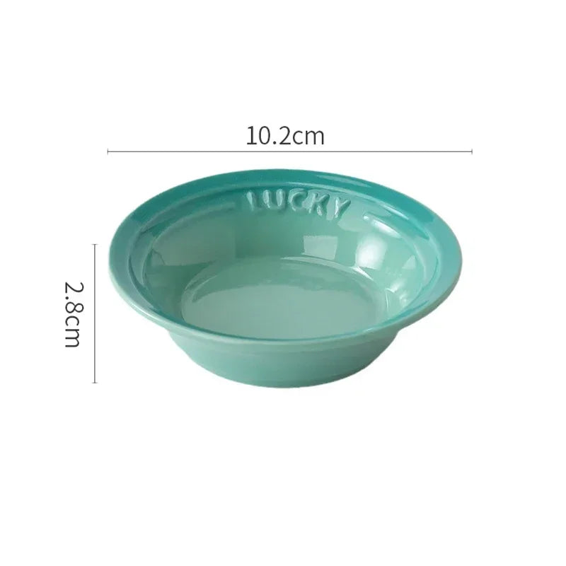 Ceramic Soy Sauce Dish Small Round Condiment Bowls for Sushi Appetizers Dipping Mini Appetizer Plates for Home Dining