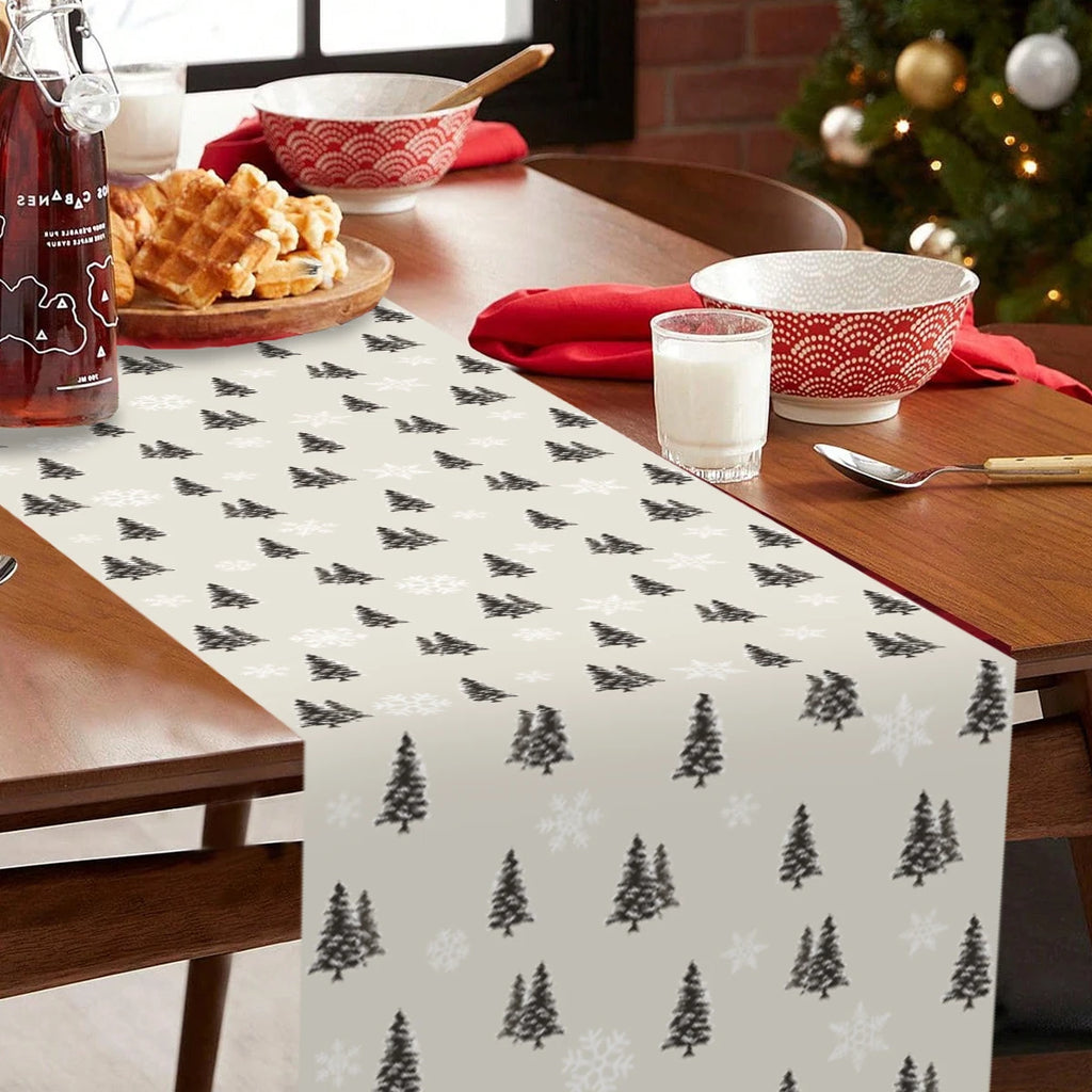 Christmas Linen Table Runner Merry Christmas Decoration for Home 2024 Table Cover Xmas Ornament Navidad Natal New Year Gift 2025