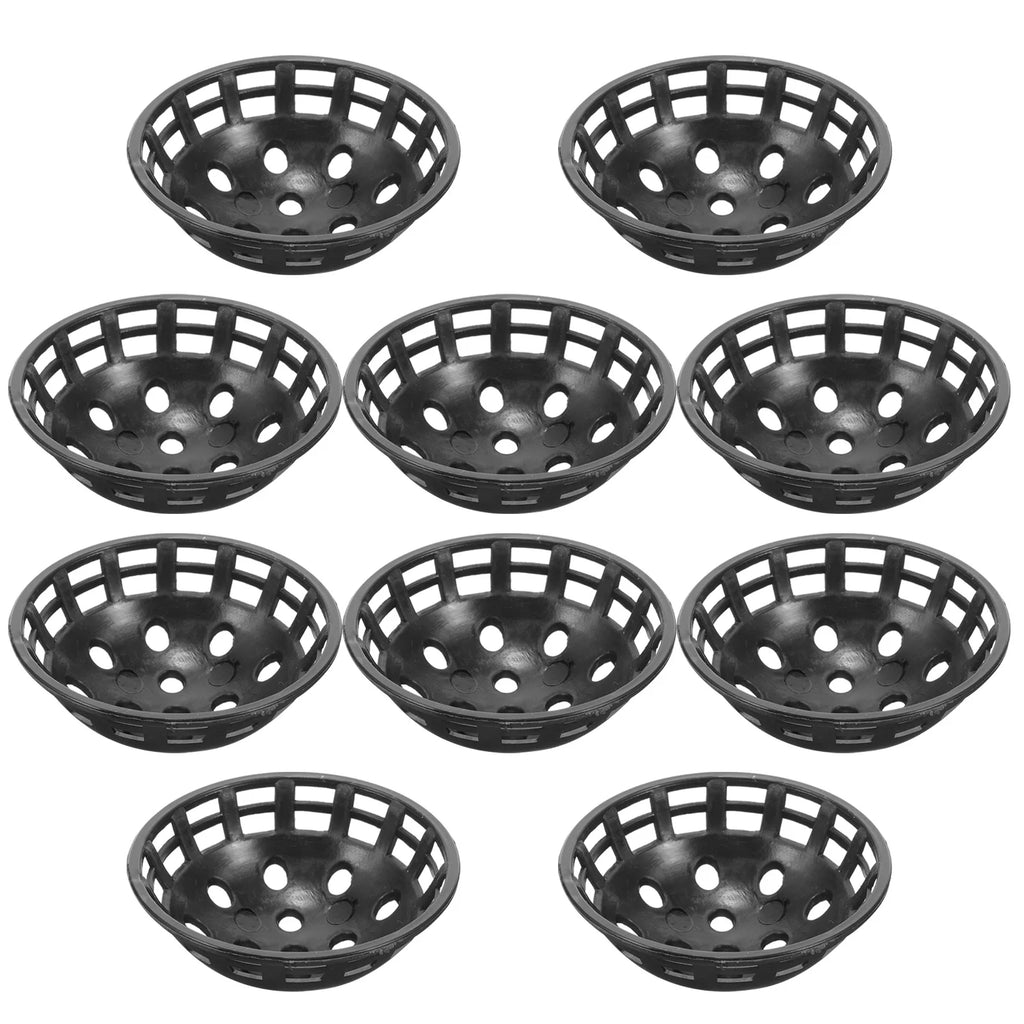 10pcs Planter Hole Mesh Mat Breathable Drainage Gasket For Flower Pot Bottom Prevent Soil Leakage Plastic Mesh Pad Garden Plant