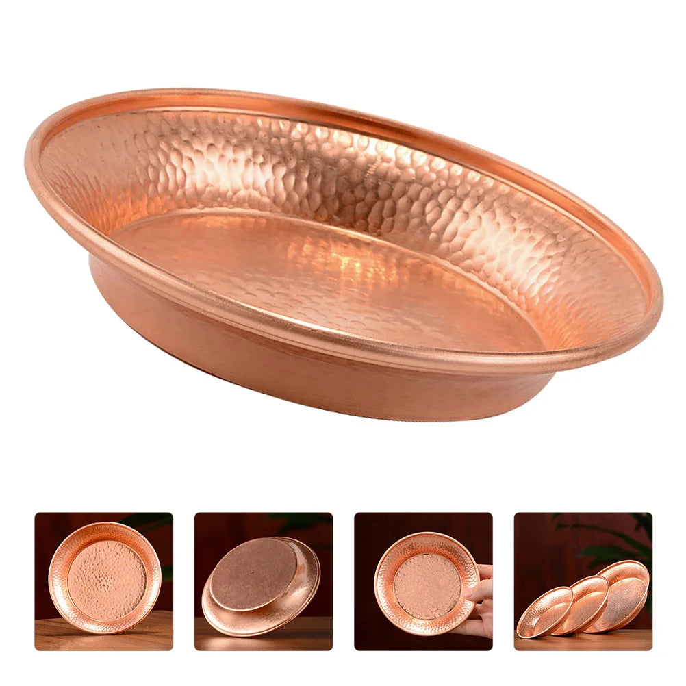 HOOTNEE Copper Buddhist Water Offering Bowl Decorative Meditation Holy Vessel