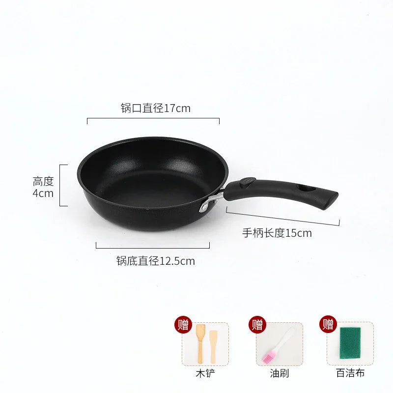 Mini Cooking Omelette Pans Pan Frying Egg Skillet Steak Fry Pot Nonstick Non Iron Stick Fry Omelet Cast Pancake Pots 12/16/18cm