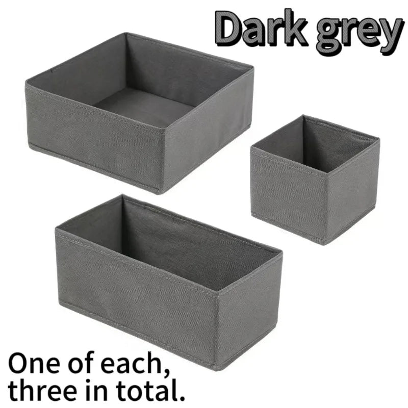 Drawer Organizers Foldable Clothes Dresser Organizer Bins Fabric Closet and Storage Drawer Dividers for Clothing Socks Belts