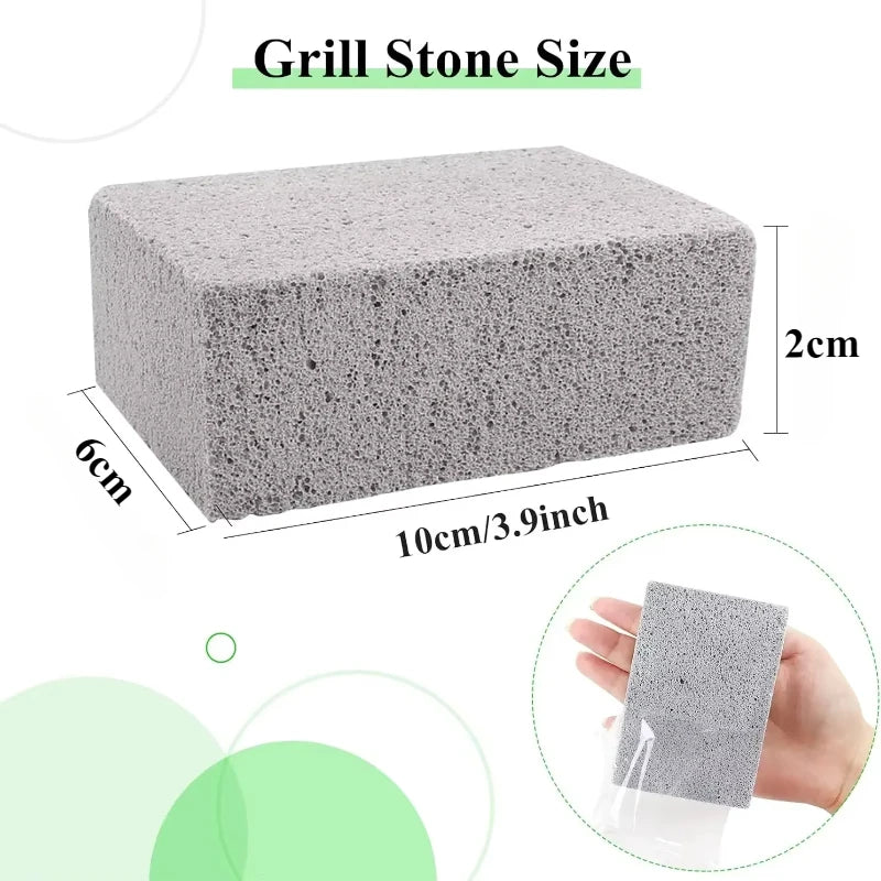 1-20PCS BBQ Grill Cleaning Bricks BBQ Heat Resistant Cleaning Pumice Brush Powerful Stain Remover Cleaning Tools BBQ Tools