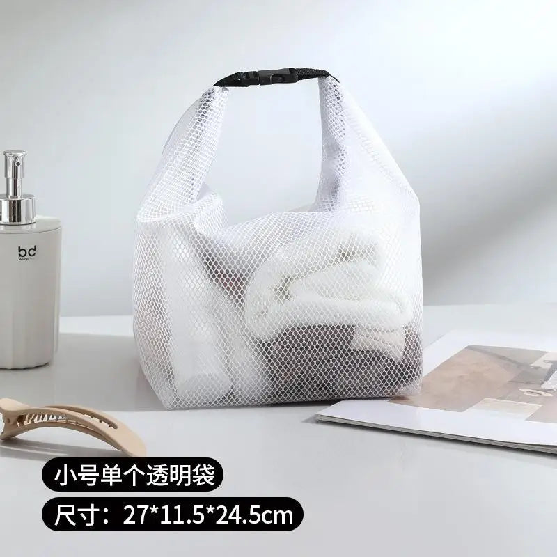 Durable Transparent Lunch Box Bag Waterproof Dirt Resistant Handheld Storage Bag Dstring Bag High Aesthetic Value