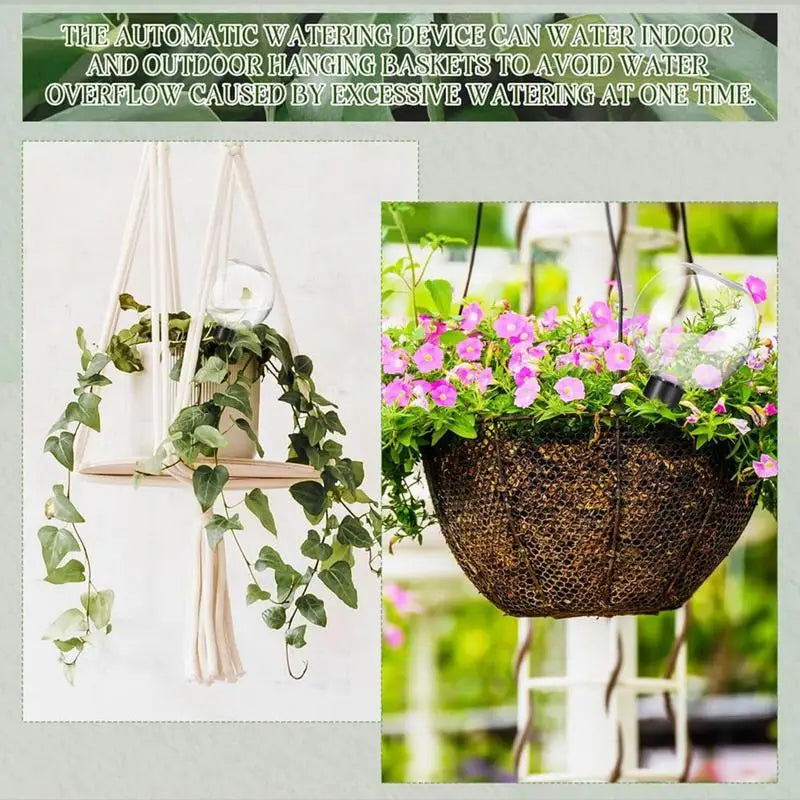 500ml Automatic Watering Bulbs Transparent Watering ball Spikes Reusable Balcony Plants Flowers Watering Device