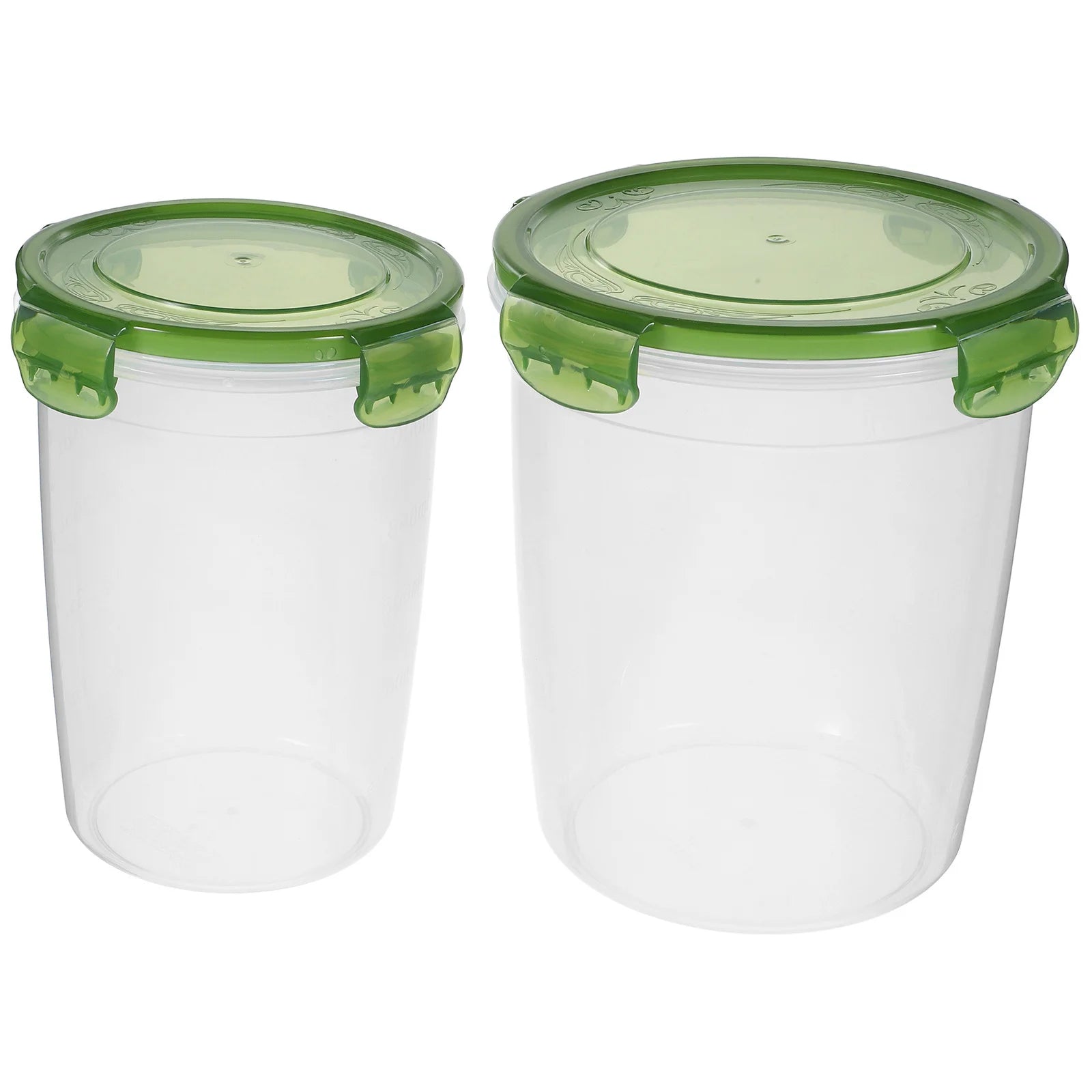 2Pcs Airtight Grain Storage Containers Plastic Sealed Jars Kitchen Food Storage Organizer Canisters Food Container
