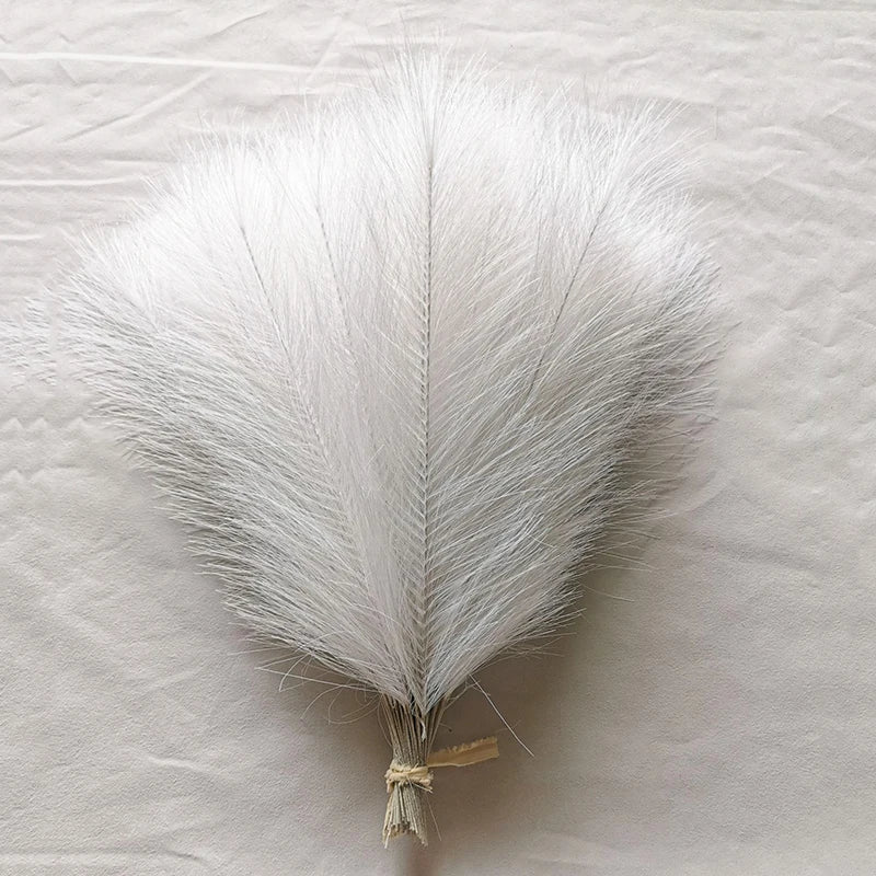 10/20pcs Simulated Reed Feather Pampas Grass Home Porch Wedding Party Garden Decoration Flower Vase DIY Accessories False Plant