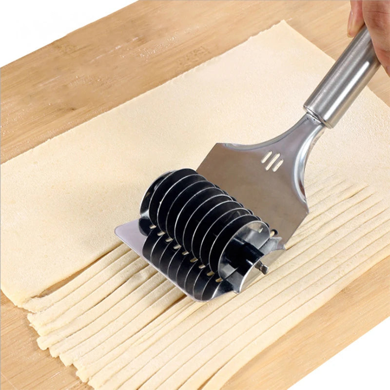 Stainless Steel Manual Noodle Cutter Rolling Spaghetti Maker Pressing Pasta Machine Kitchen Shallot Knife Cooking Accessories