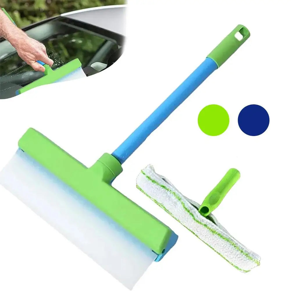 12inch Silicone Shower Squeegee Wiper Car Window Windshield Stain Cleaning Tool Bathroom Mirror Wiper Scraper Cleaning Brush