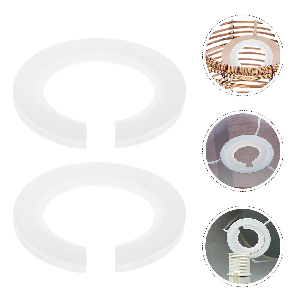 30Pcs Lamp Shade Adapter Ring E27 to E14 Lampshade Converter Plastic Reducer Rings Easy Install for Table Lamps Ceiling Light
