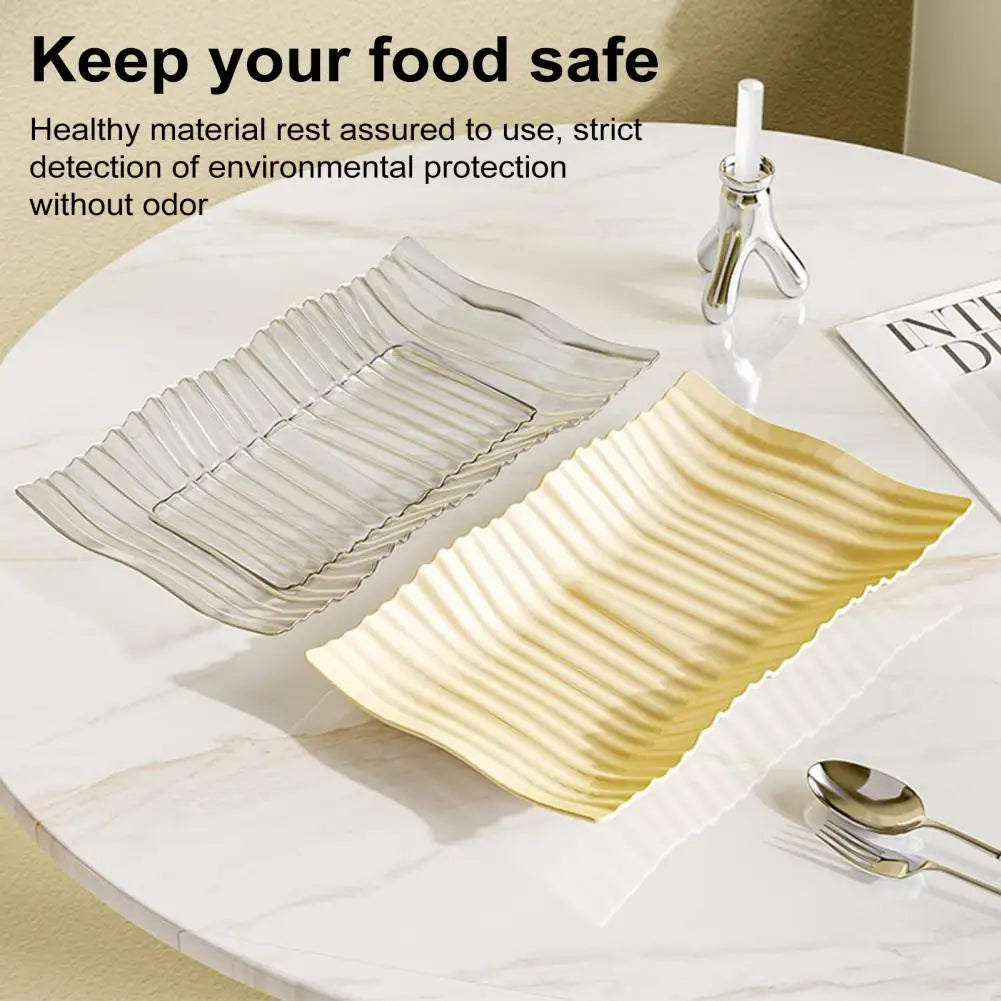 Fruit Dish Serving Tray Party Platters For Entertaining Reusable Food Trays Fruit Bowl For Cookies Snacks Desserts 과일 쟁반