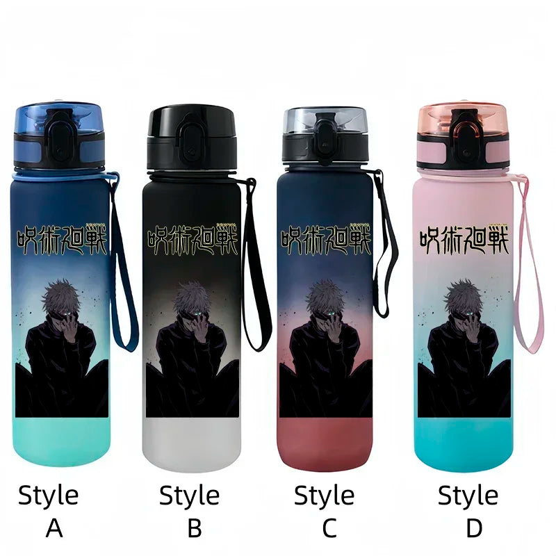 Jujutsu Kaisen Peripheral Cartoon Animation Water Bottle Sports Plastic Student Children Large Capacity 650ml Water Cup