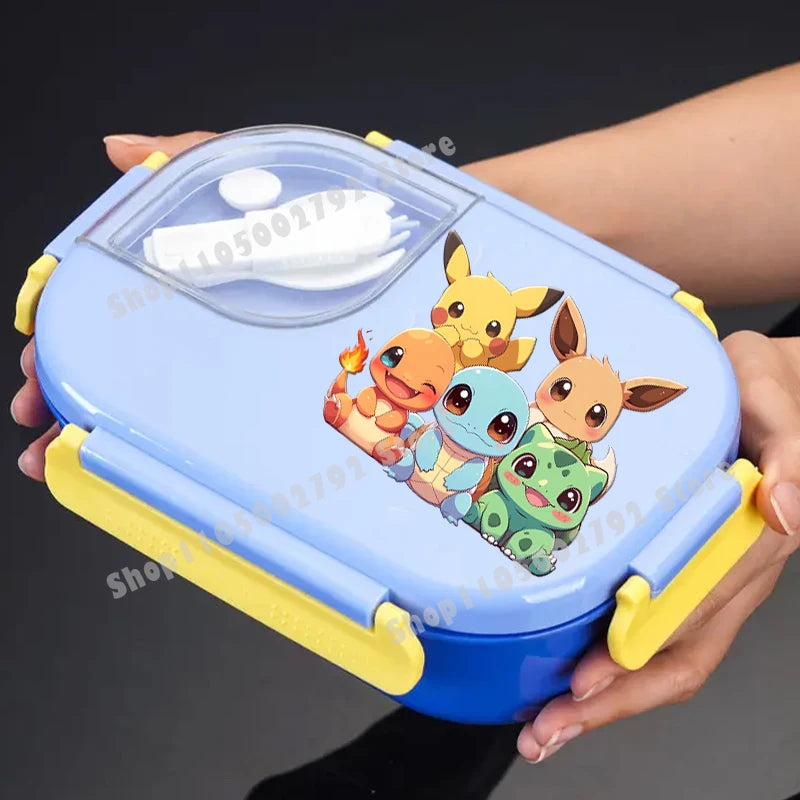 Pikachu Pokemons Girl Boy Cartoon Lunch Boxs Student Charmander Portable Bento Case Insulated Lunch Box Kids Birthday Cute Gift