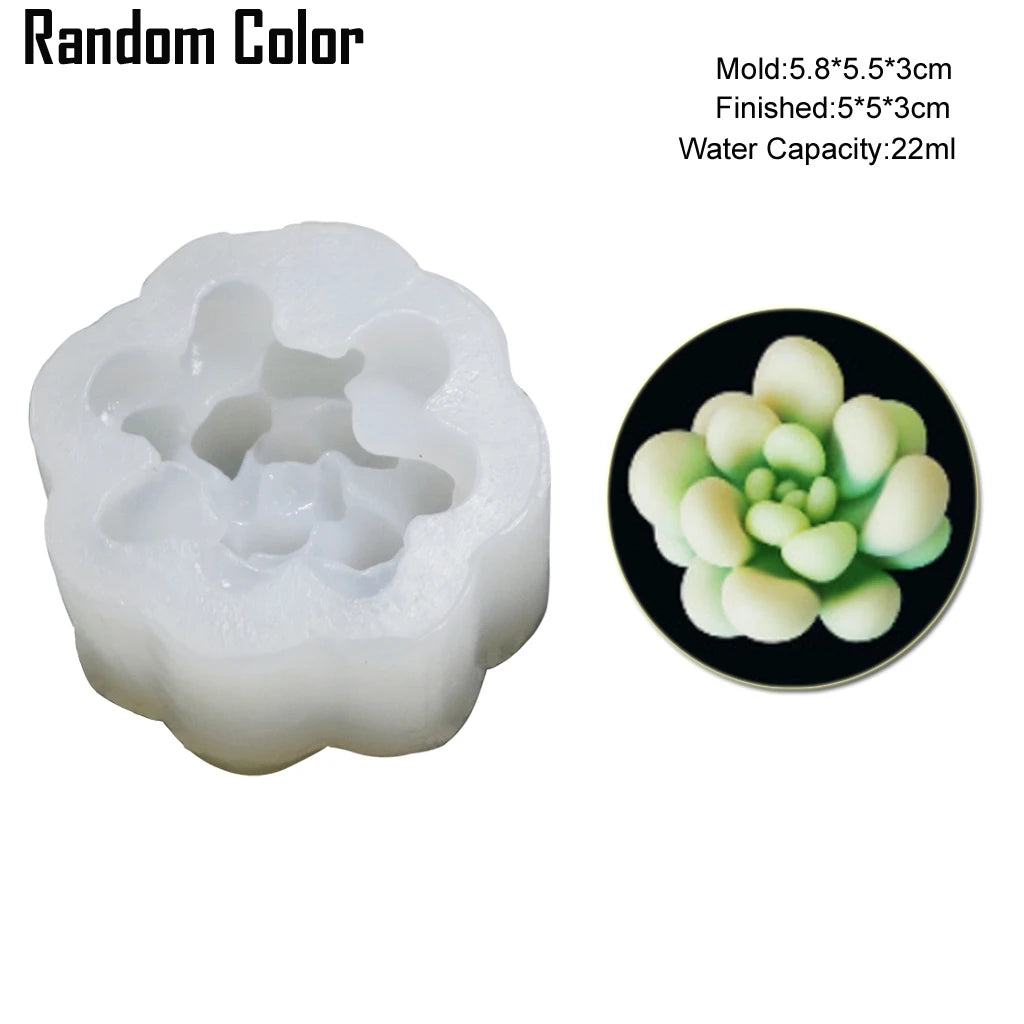 Kinds of Cactus Candle Candy Silicone Mold Aromatherapy Gypsum diy Handmade Succulent Plaster Resin Soap Baking Mould M2740