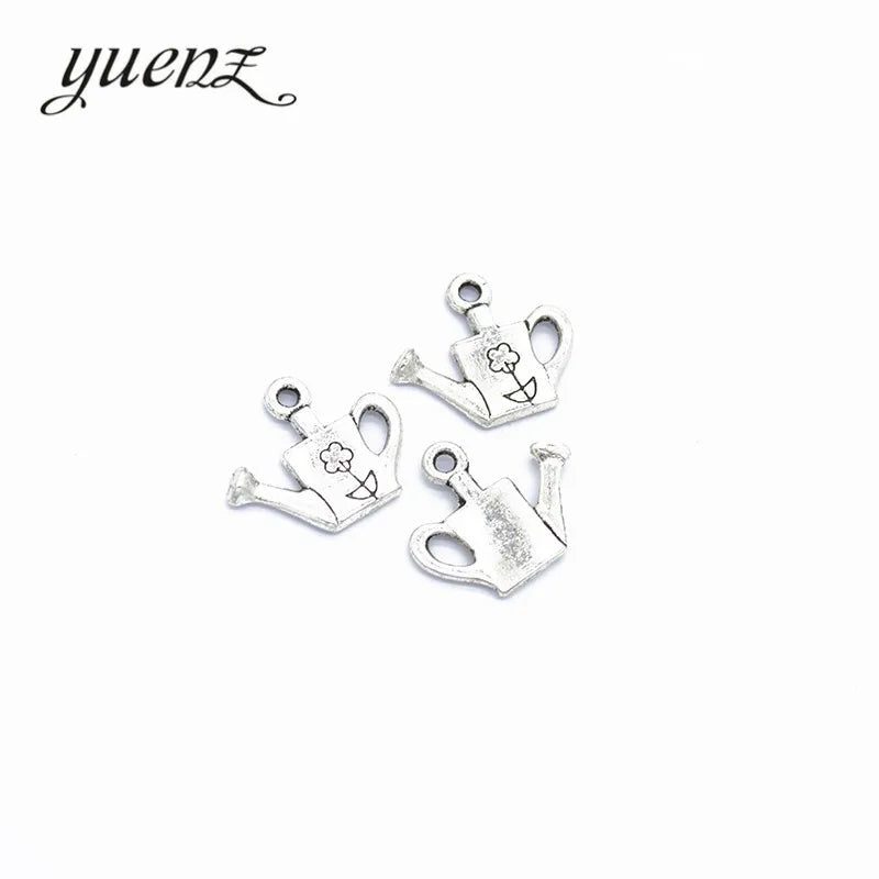YuenZ 20pcs Antique silver Plated Zinc Alloy Necklaces Pendants Jewelry Watering can Charms Diy Handmade Jewelry Findings J257