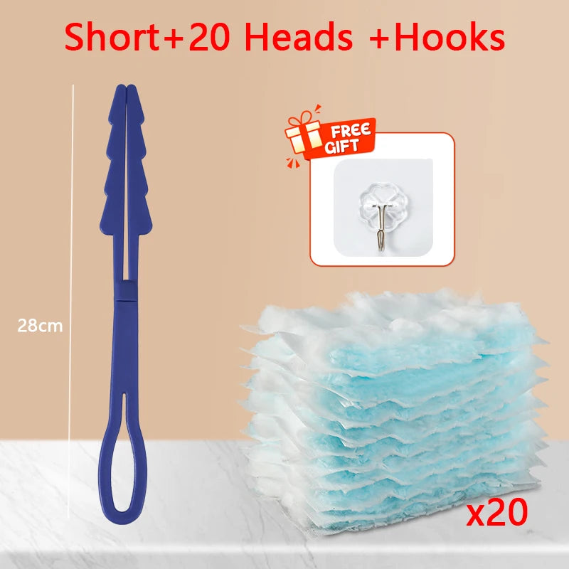 Disposable Dusters With Replace Heads Refills Bulk Duster Brush For Cleaning Home Office Blinds Car Surface Duster Cleaning Tool