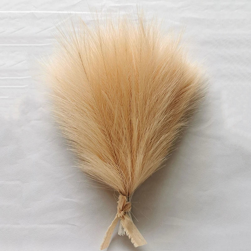 10/20pcs Simulated Reed Feather Pampas Grass Home Porch Wedding Party Garden Decoration Flower Vase DIY Accessories False Plant