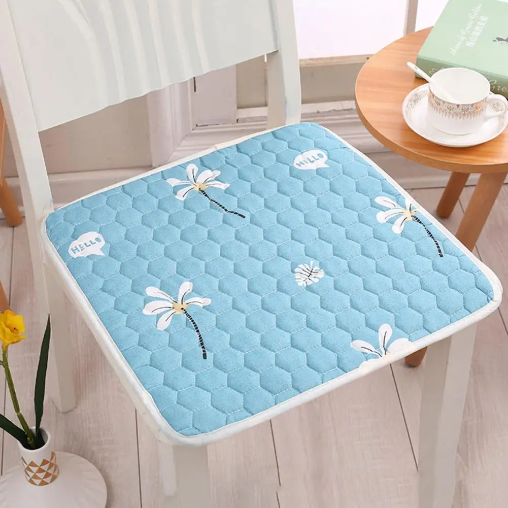 Chair Cushion With Straps Decorative Polyester Square Chair Pad Quilt Mat Household Restaurant Dining Stool Cushion Car Sofa Pad