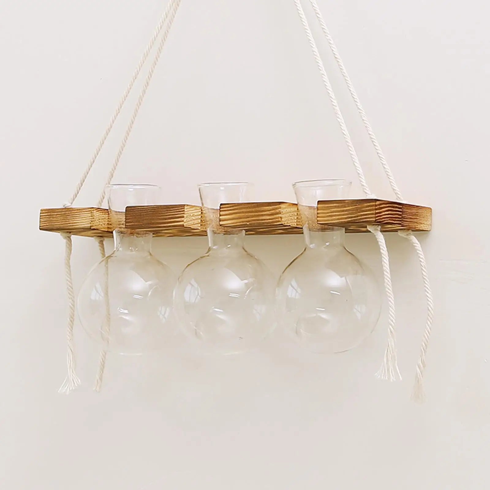 Wall Hanging Planter Flower Pot Wooden Frame Home Office Garden