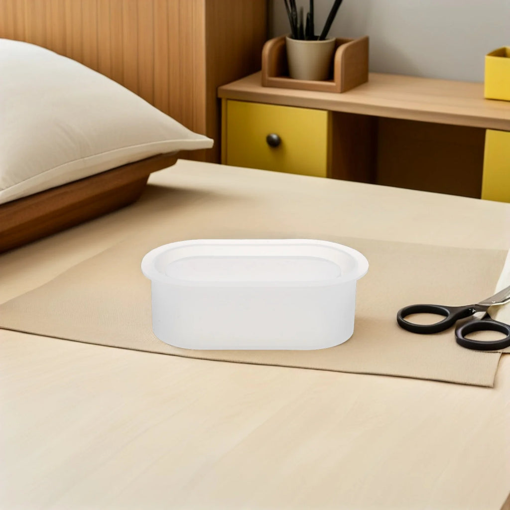 2Pcs Silicone Planter Molds Oval Shape Flowerpot Mold Resin Concrete DIY Pot Mold for Succulent Indoor Garden Decor