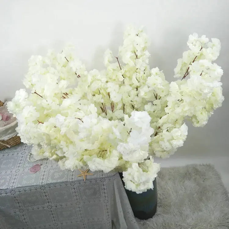 110cm Cherry Blossom Branch Artificial Flower Cherry Blossom Wedding Deacor Flower Arrangement Home Decoration Silk Flower