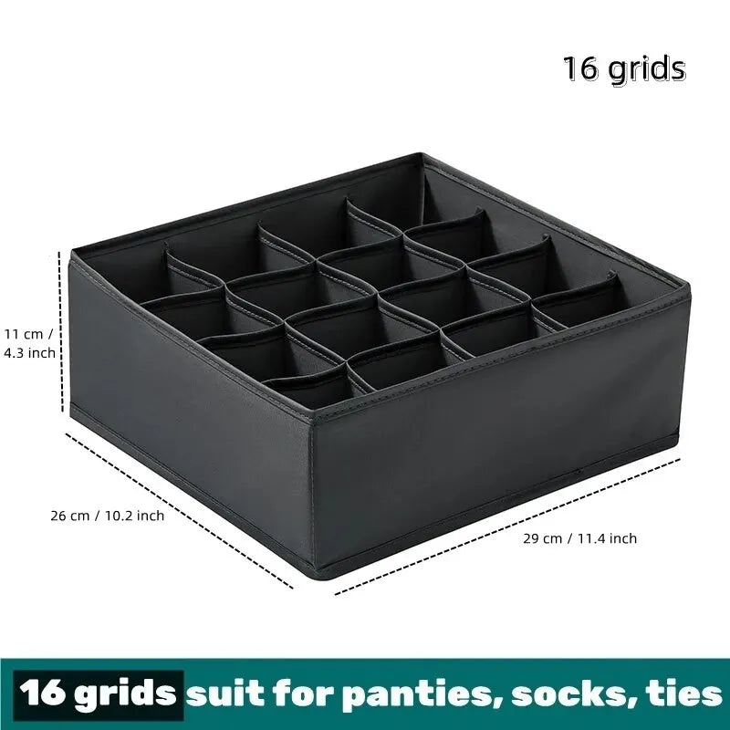 1pc Fabric Underwear Storage Box Drawer Organizers For Closet Organization And Storage Of Socks Underwear Ties And More