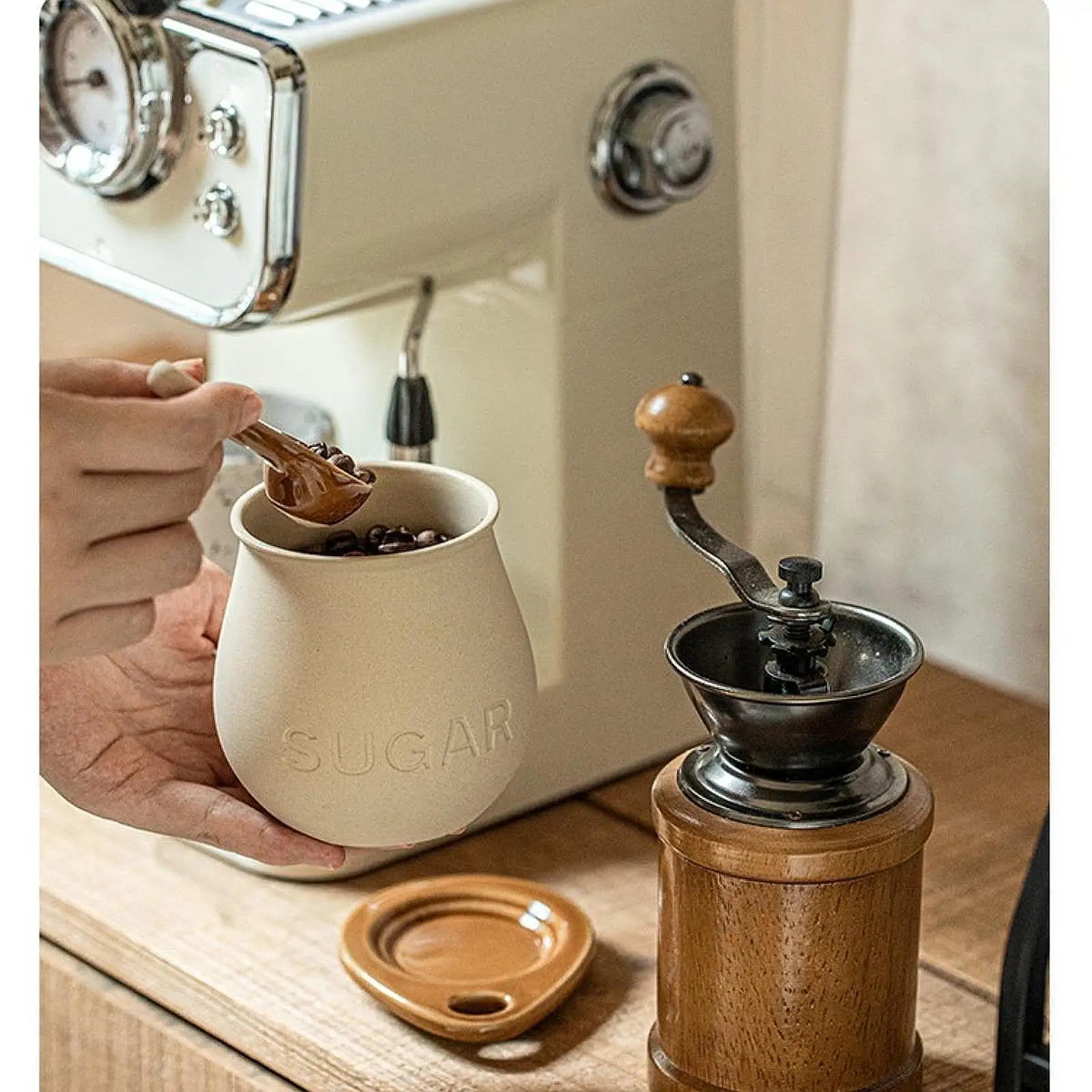 Sugar Pot Set Kitchen Food Storage Container for Restaurant Countertop Home