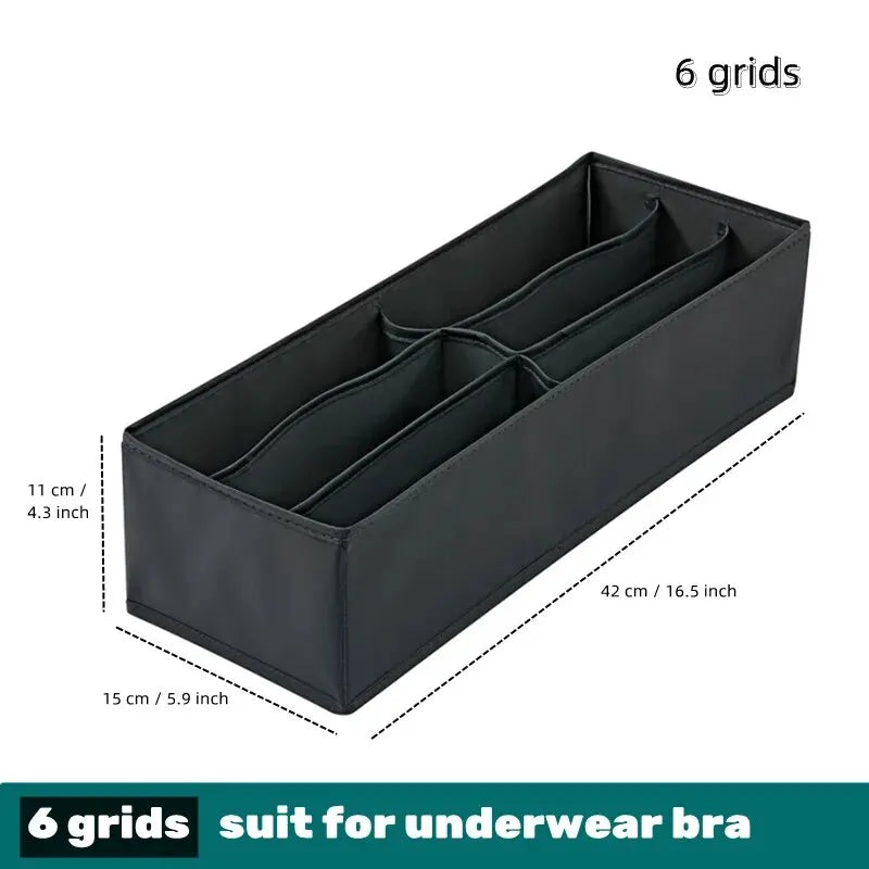 1pc Fabric Underwear Storage Box Drawer Organizers For Closet Organization And Storage Of Socks Underwear Ties And More
