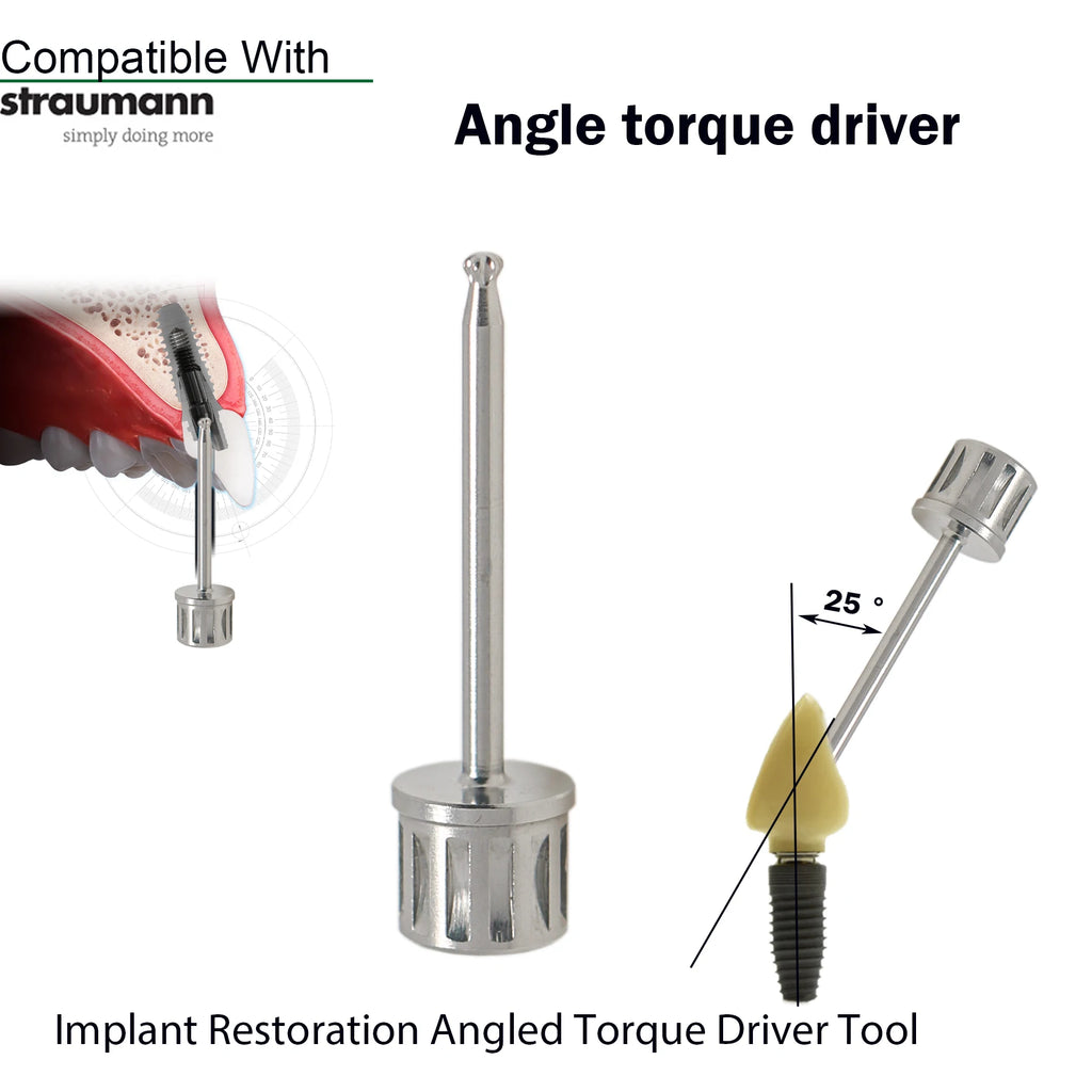 Dental  Implant Abutment Screwdriver Tool 25 Degree Angled For ITI Straumann Implant Tool Restoration