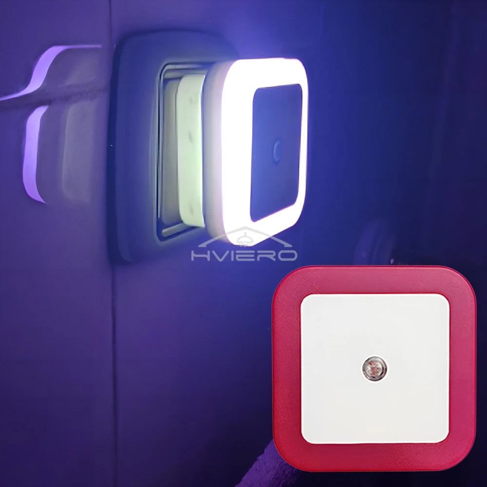 1/2/4PCS LED Wireless Sensor Night Light EU US Plug Mini Square For Baby Children Living Room Bedroom Corridor Lighting Lamps