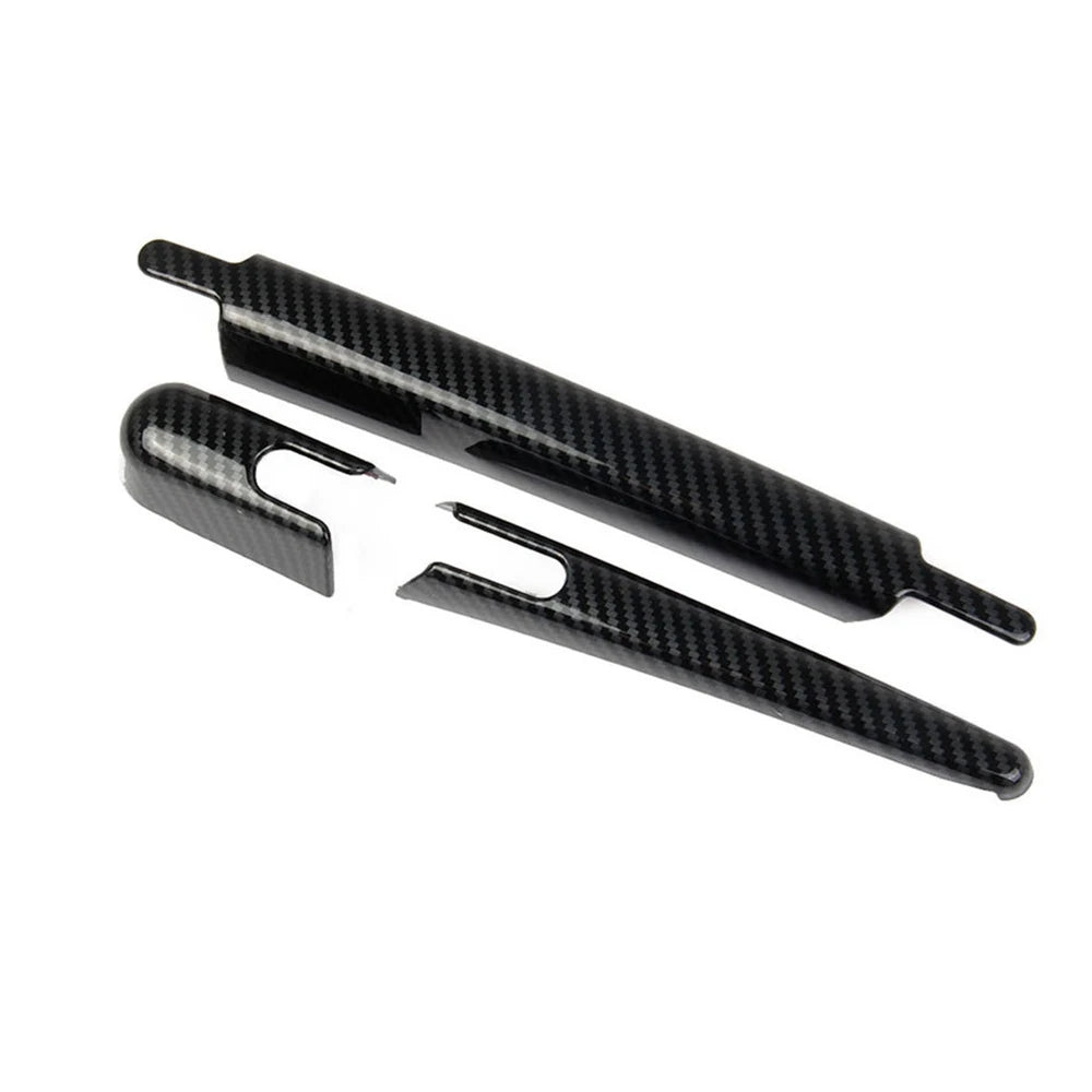 Carbon Fiber Rear Wiper Trim Sticker Window Protection Wiper Cover