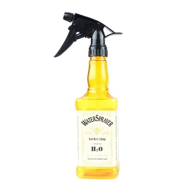 500ML/650ML Hairdressing Spray Bottle Salon Barber Hair Tools Water Sprayer Retro Whiskey Oil Head Watering Can