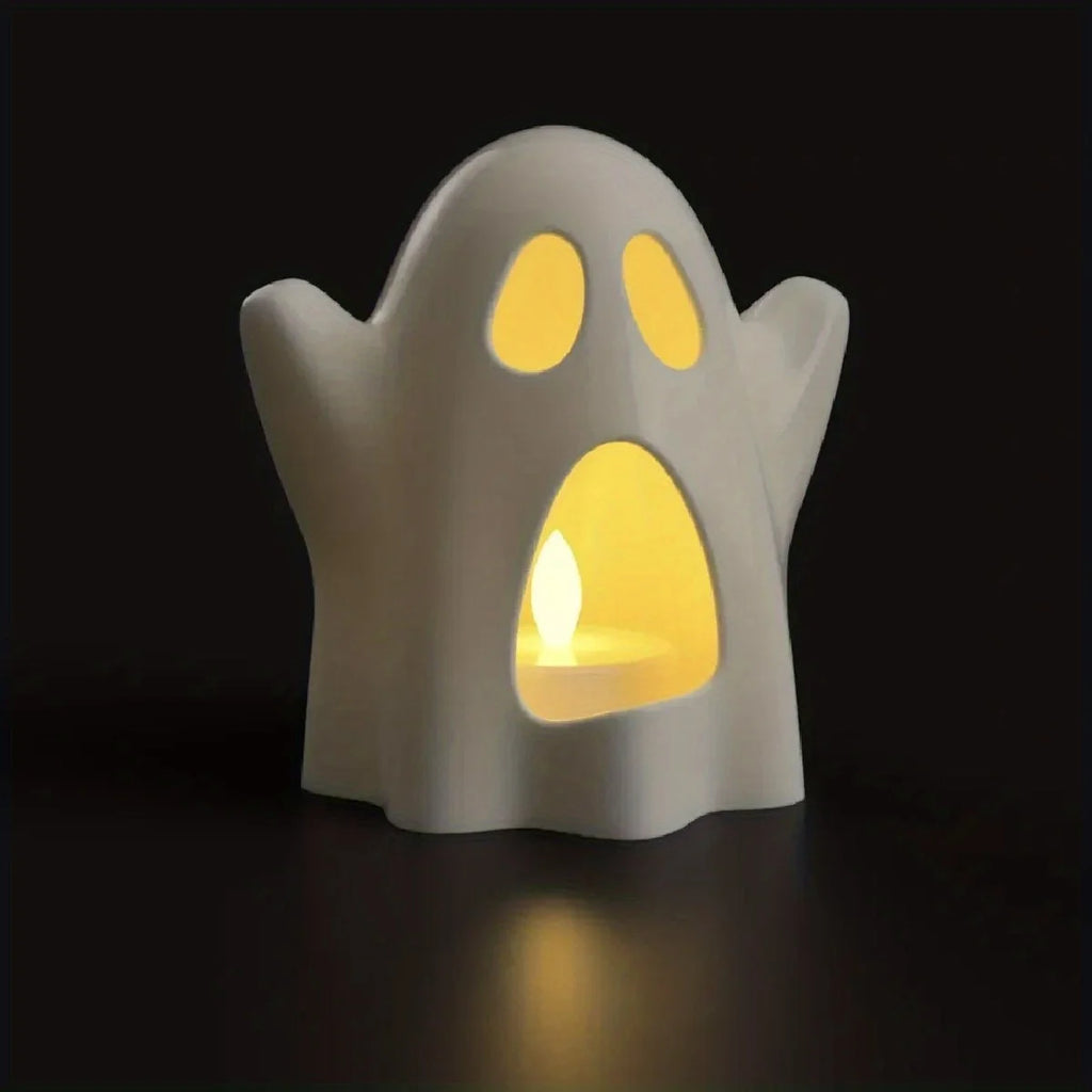 1pc Creative Cute Ghost candle lampshade , Suitable for Halloween, Christmas, Shipped Without Candle