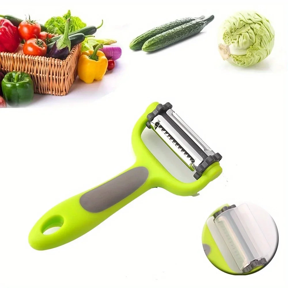 3 in 1 Rotary Peeler Fruit Vegetables Cabbage Graters Salad Carrot Potato Slicer Kitchen Multifunction Grater Julienne Peeler