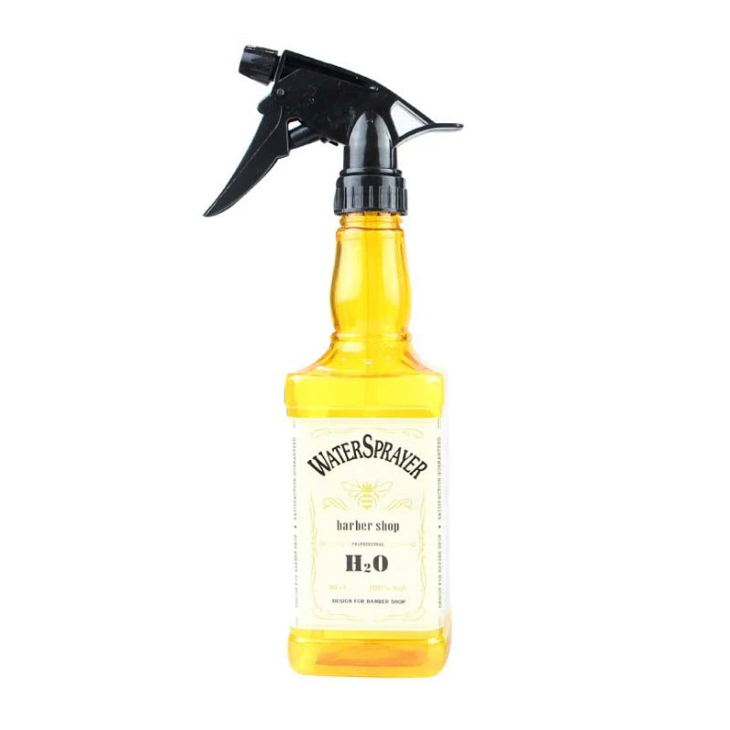 500ML/650ML Hairdressing Spray Bottle Salon Barber Hair Tools Water Sprayer Retro Whiskey Oil Head Watering Can