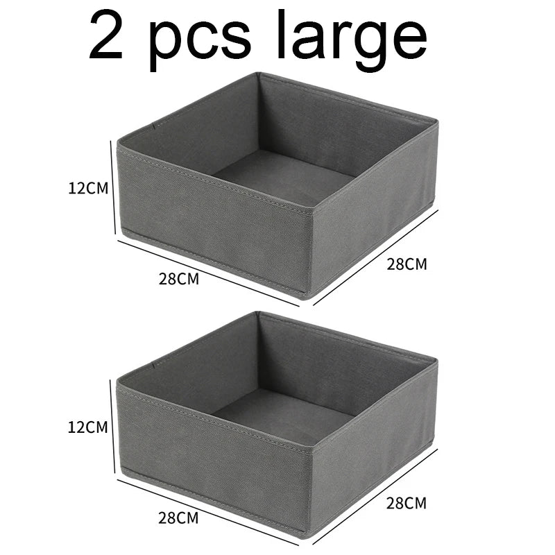 Drawer Organizer Non-woven Fabric Clothes Underwear Wardrobe Organizers Dividers Foldable Dresser Socks Closet Storage Baskets