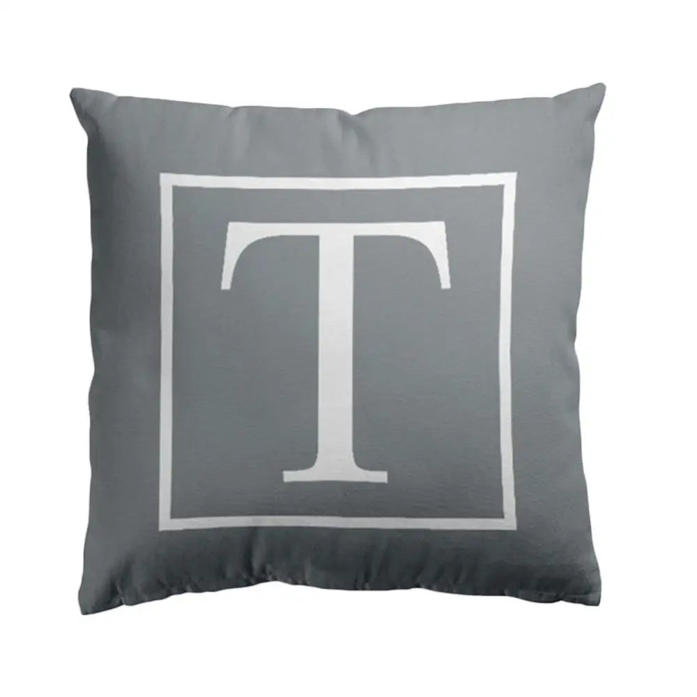 Pillow Cover Cushion Case 45x45cm English Letter Print Home Sofa Bed Car Decor