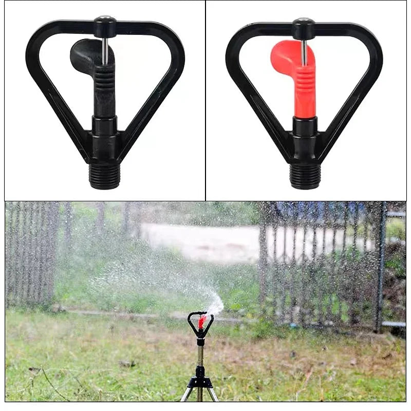 2PCS Spray Rotating Nozzle Garden Greenhouse Atomization System Dripper Drip Refraction Roatory Irrigation Mist Emitter Stake