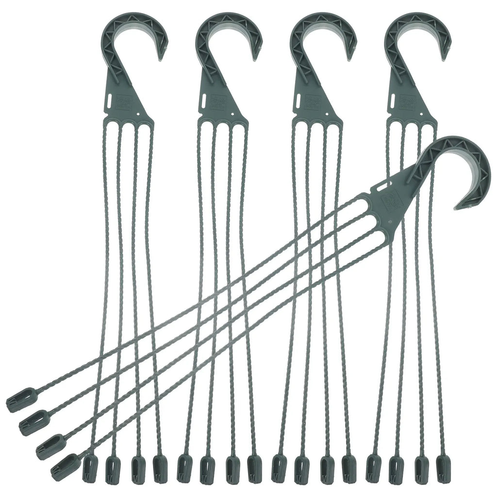 5pcs Plastic Plant Hanging Basket Hooks Hanging Planter Holder multiuse Flower Pot Hangers Garden Basket Hanging Chains 4 Hooks