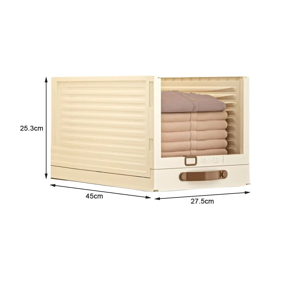 Household Plastic Drawer Organizer Foldable Pull Out Cabinet Storage Stackable With Handle Kitchen Organizers Desktop Sundries