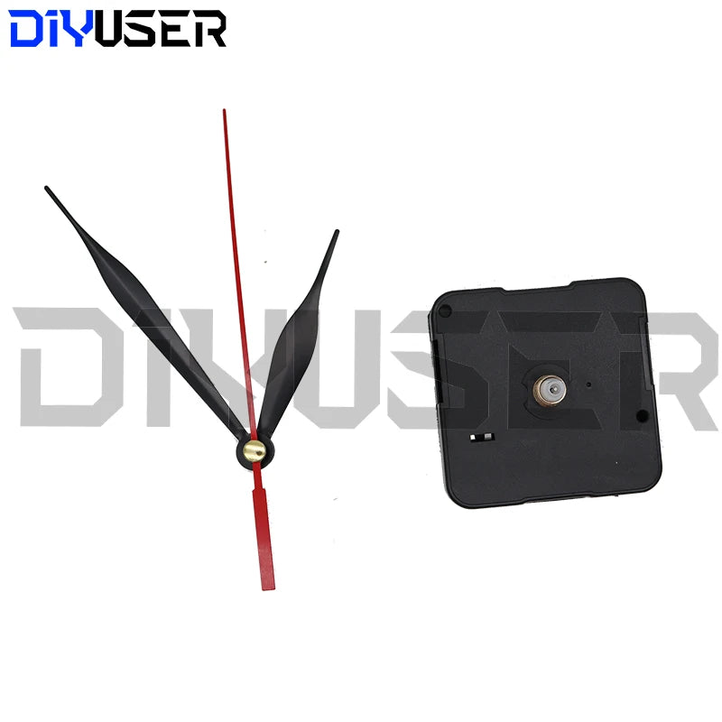 HQ3268 Professional And Practical Quartz Wall Clock Movement Mechanism DIY Repair Tool Parts Kit with Red Hands
