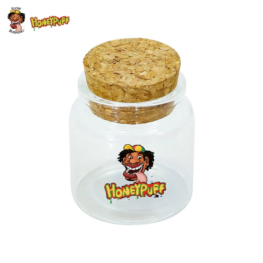 HONEYPUFF 1pc 56ml Glass Bottle Spice Tank Sealing Container Vial Jar