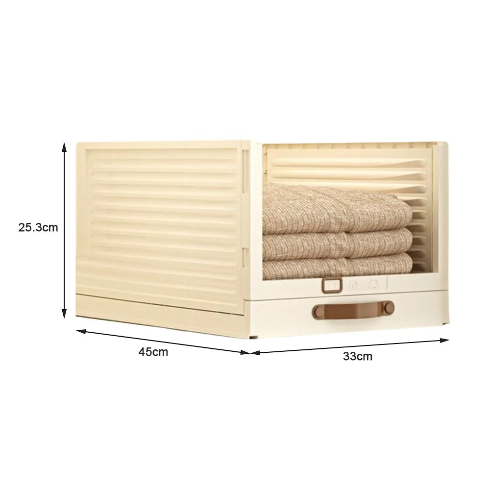 Household Plastic Drawer Organizer Foldable Pull Out Cabinet Storage Stackable With Handle Kitchen Organizers Desktop Sundries