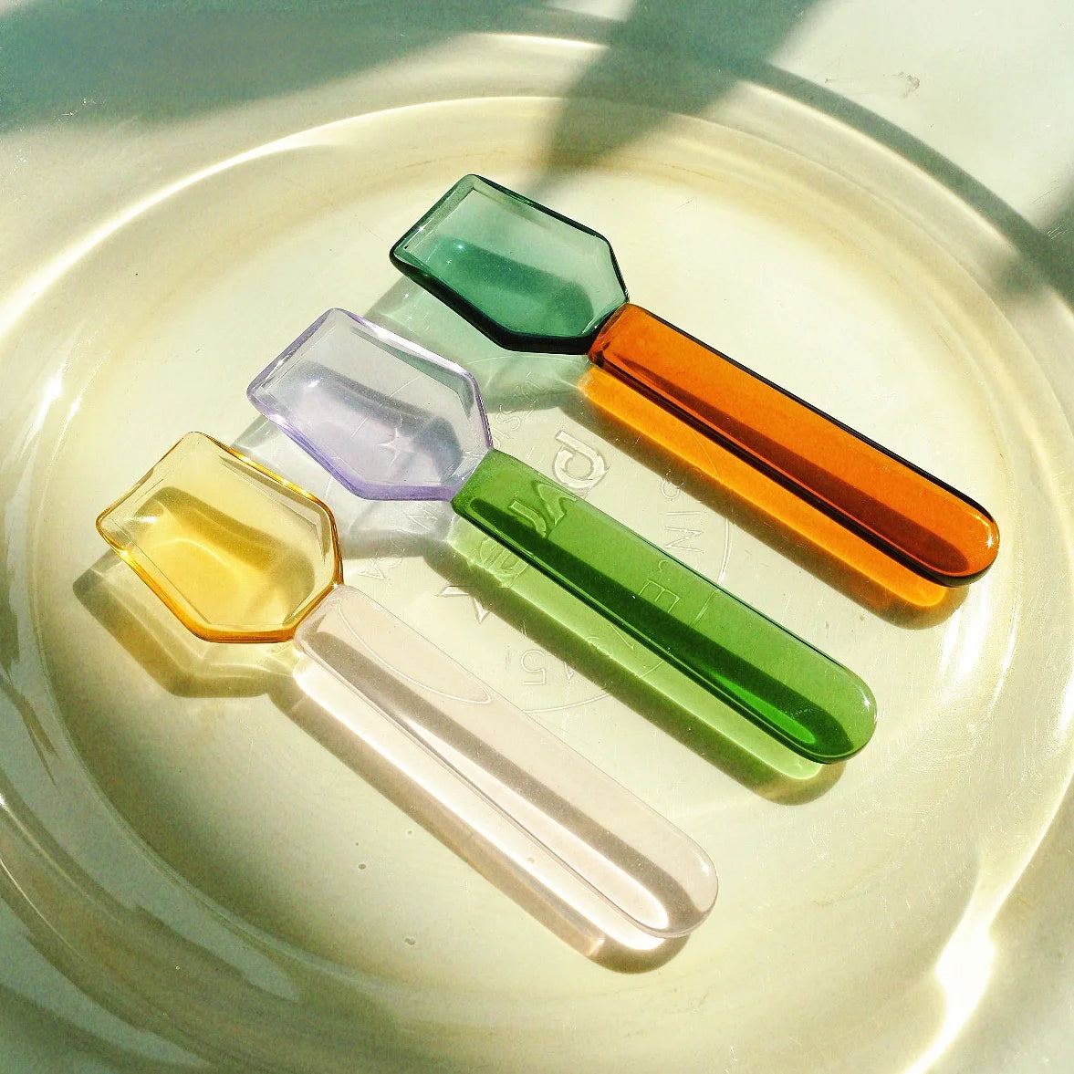 Glass Spoon Creative Cute  Stirring Spoon for Coffee Dert Ice Cr aron Sle Korean Version Dining Utensils