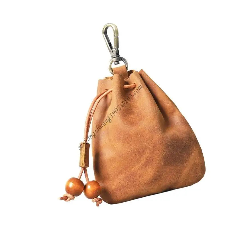Q6RB Leather Jewelry Display Small Hanging Solution Storage Bag Perfect for Earrings Bracelets Closet Bathroom Storage