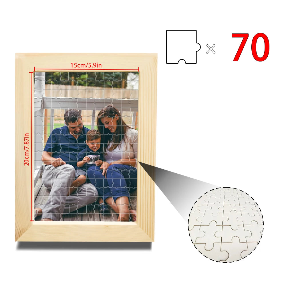 1 pc Custom Puzzle,with Frame or Only puzzles,Upload Your Image for Unique Home Wall Art,Wedding Anniversary Puzzle Gift