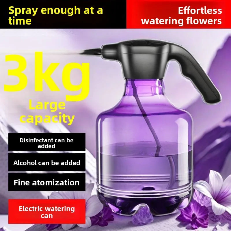 Electric Watering Can Spray Kettle Charging Small Disinfection Shower Kettle Household Sprayer High Pressure