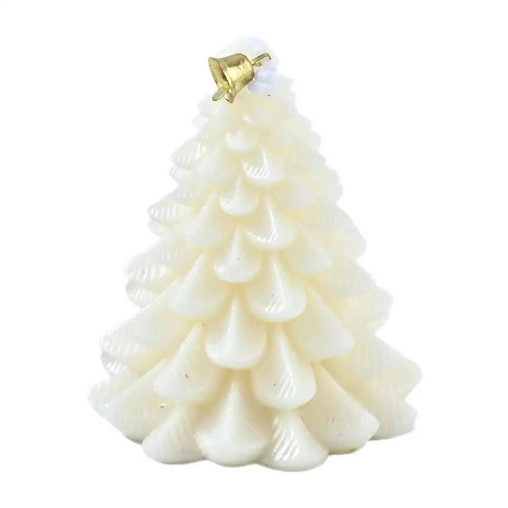 Christmas Candles Tree Shaped Long Lasting Burn Time Decor Winter Candle For Christmas Halloween Party Birthday Holiday Wedding